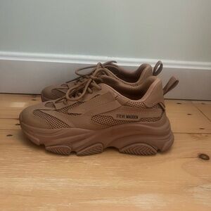 Steve Madden Brown Possession Sneakers